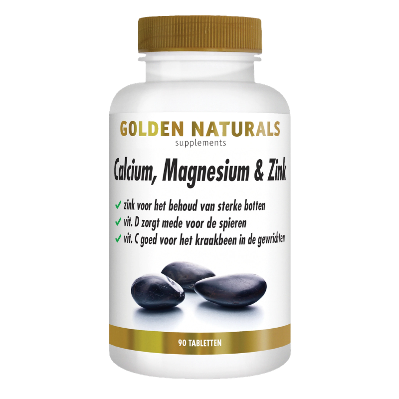 Golden Naturals Calcium, Magnesium & Zink (90 vega. tabl.)