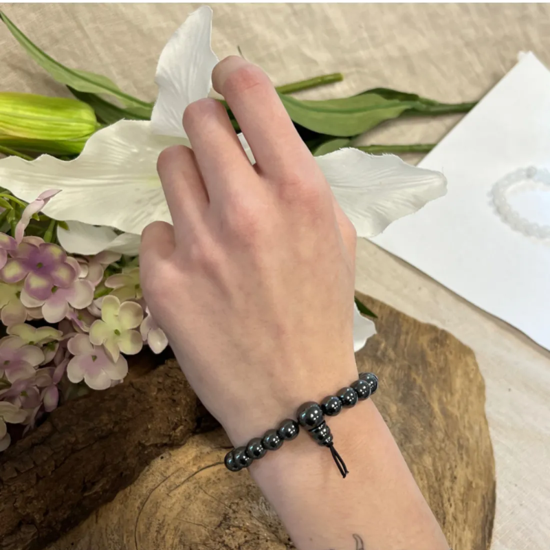 Hematiet powerbead armband