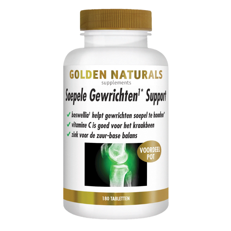 Golden Naturals Soepele Gewrichten & Kraakbeen Support (60 - 180 tabl.)