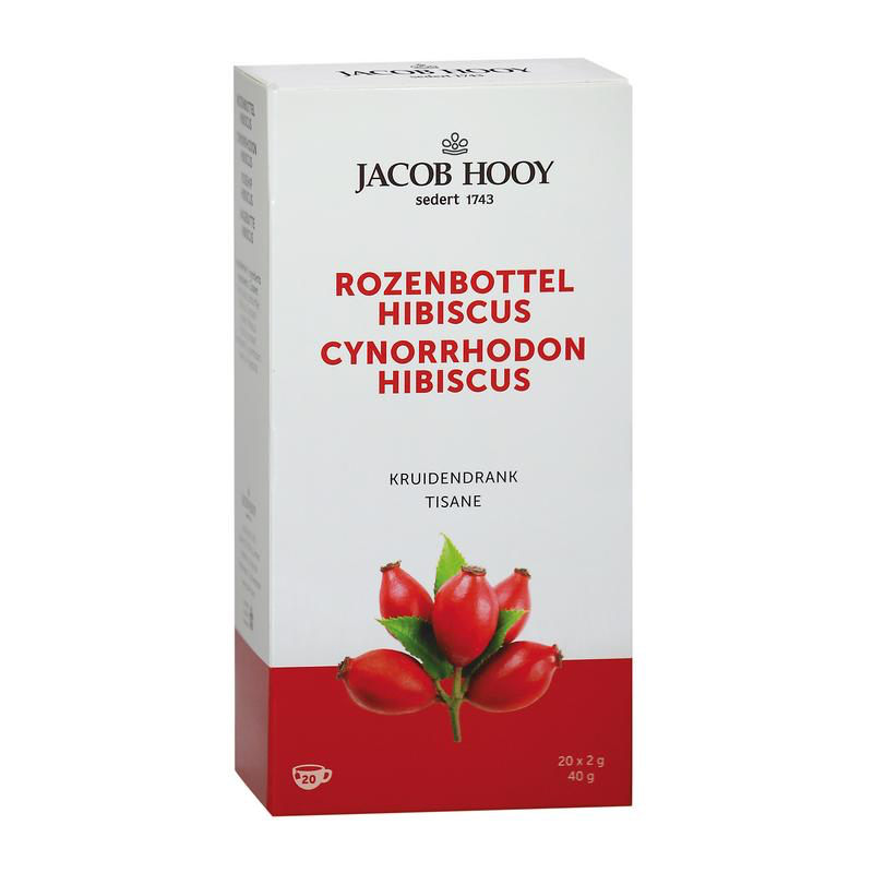 Jacob Hooy Rozenbottel hibiscus (20 theezakjes)