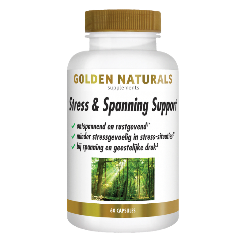 Golden Naturals Stress & Spanning Support (60 vega. caps.)