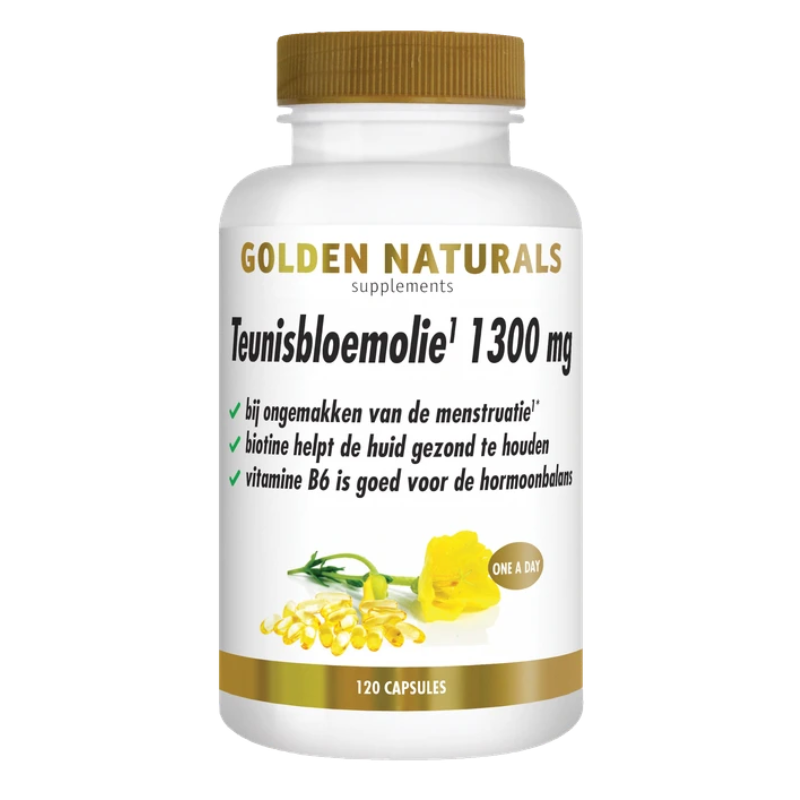 Golden Naturals Teunisbloemolie 1300mg (120 caps.)