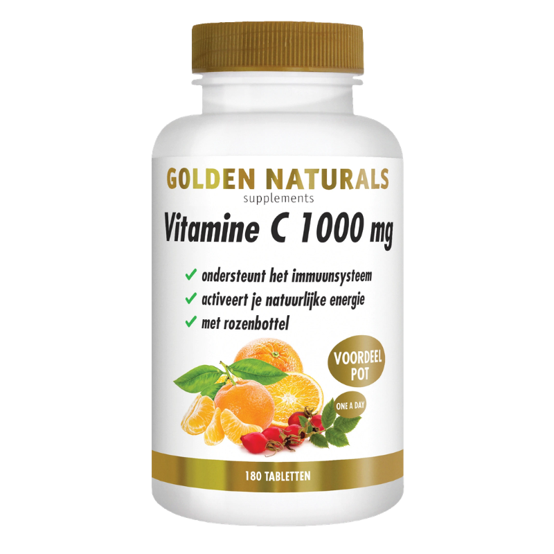 Golden Naturals Vitamine C 1000 mg met rozenbottel