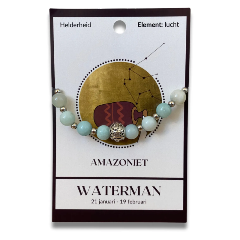 Amazoniet sterrenbeeld armband - Waterman