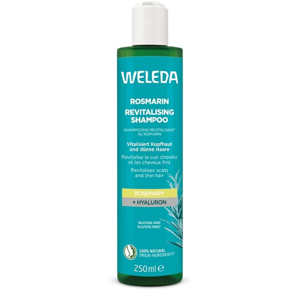 Weleda Rozemarijn Revitaliserende Shampoo (250 ml.)
[mwwsrc:011d5313cc8fd7d2903e28baf71b8a8805257bce.png]