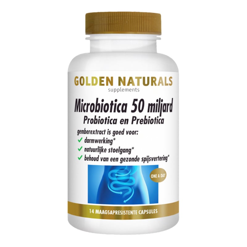 Golden Naturals Microbiotica 50 miljard (14 - 30 - 60 maagsapresistente caps.)
[mwwsrc:036f740daca6164a87a7023a29e8aa2e9c7f2ee9.jpg]