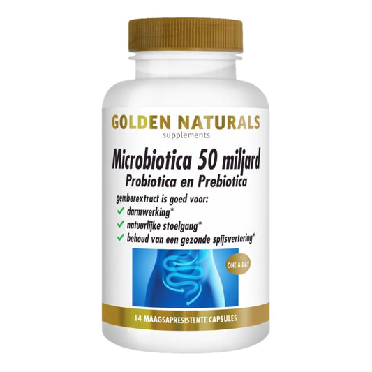 Golden Naturals Microbiotica 50 miljard (14 - 30 - 60 maagsapresistente caps.)
[mwwsrc:036f740daca6164a87a7023a29e8aa2e9c7f2ee9.jpg]