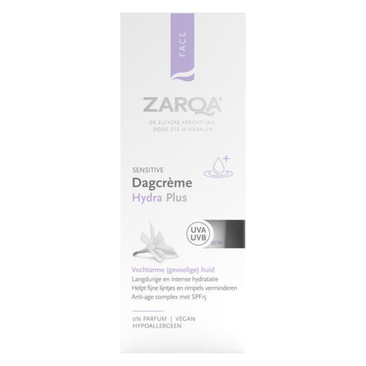 Zarqa Dagcreme hydra plus sensitive SPF15 (50 ml.)
[mwwsrc:0588d65571bdbbd55b8d06c56699b9376e983e3b.jpg]