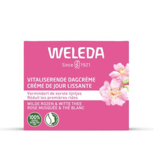 Weleda wilde rozen & witte thee dagcrème (40ml.)
[mwwsrc:067957db80efdcf98d51008c51edddd3ba165f65.jpg]