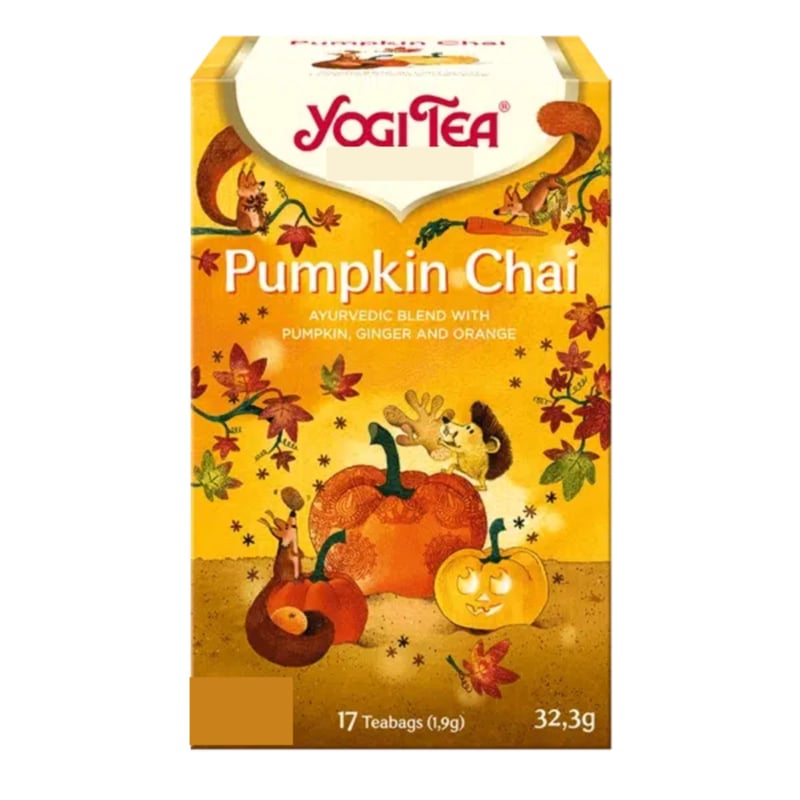 Yogi Tea Pumpkin Chai (17 theezakjes)
[mwwsrc:0c58bb88d44c825514a86e43cc8200e868f7a67e.jpg]