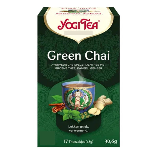 Yogi Tea Green Chai (17 theezakjes)
[mwwsrc:0daf322d61ef762d319d3aa3ef646d8406500519.jpg]