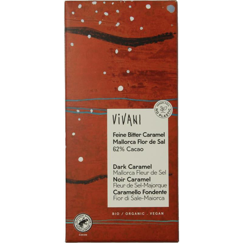 Vivani Vivani Chocolade puur 62% caramel fleur de sel (80 gram)
[mwwsrc:16ef989ea79c49cc1a9e7a7959b83bf978ca5a71]