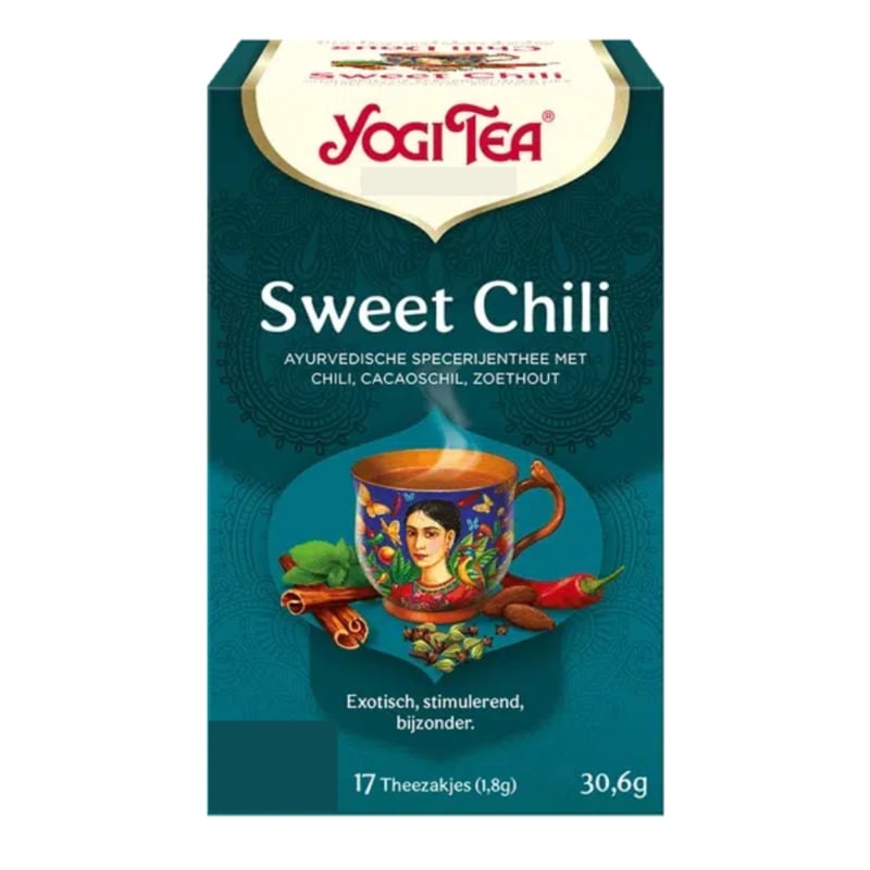 Yogi Tea Sweet Chili (17 theezakjes)
[mwwsrc:183f2b18d3282a228425f910508abd9ef9caf11f.jpg]