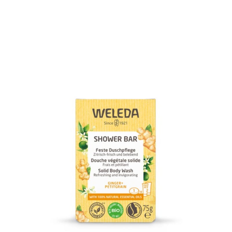 Weleda Shower Bar Ginger + Petitgrain (75 gram)
[mwwsrc:19d4b25396e4c8a24f96d1848051d9266af5752e.jpg]