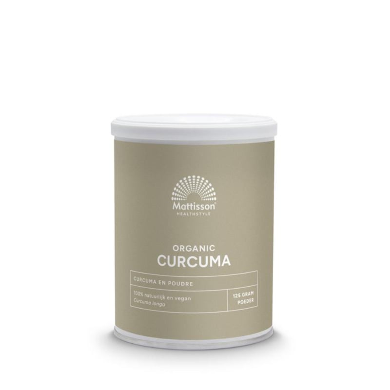Mattisson Geelwortel Poeder – Curcuma longa  (125 gram)
[mwwsrc:25782282cdc2c2ece5e526c44defc5232fdab5d4.jpg]