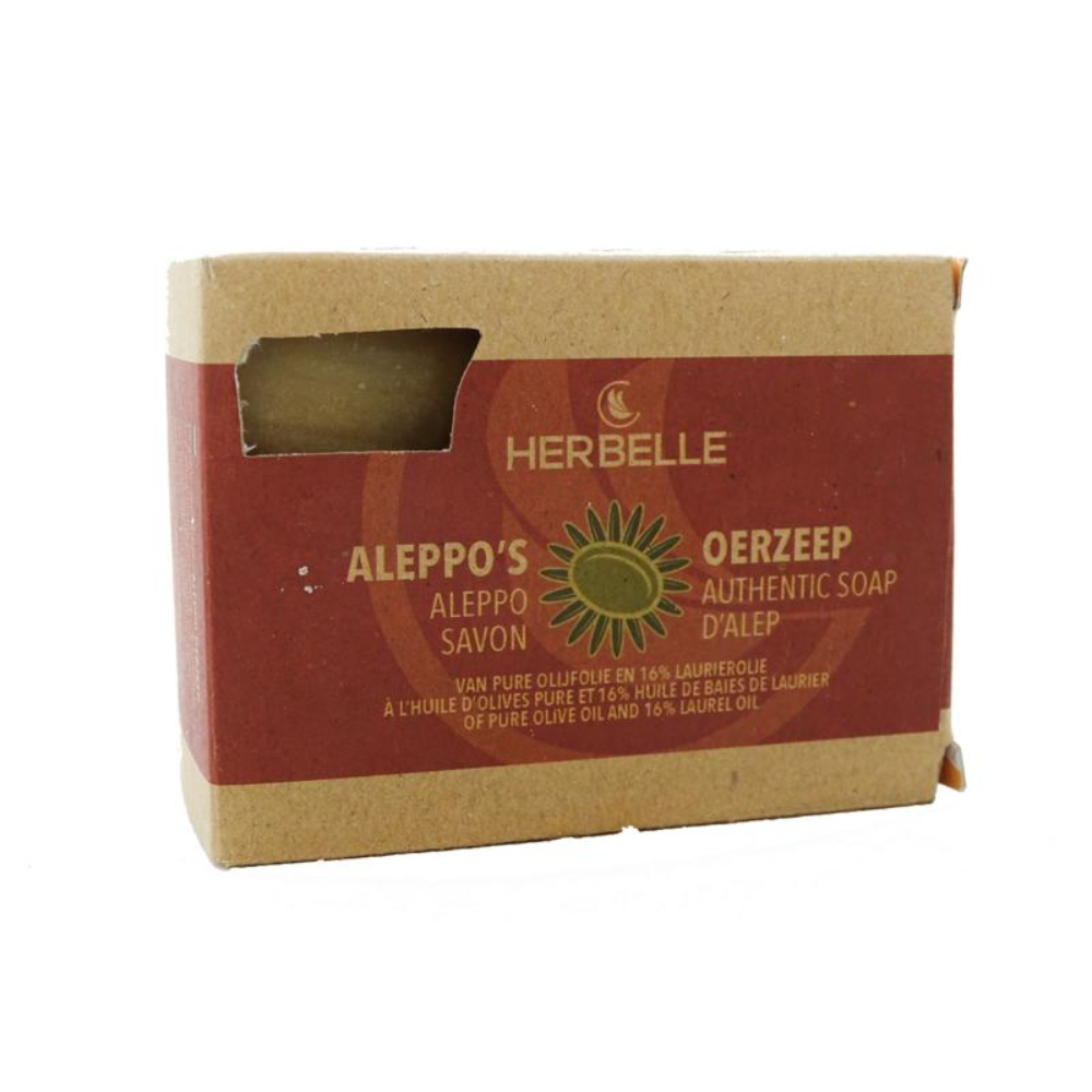 Aleppo oerzeep met olijfolie
[mwwsrc:3090047b0f81f333680e5082f45d0c93a0b3040b.png]