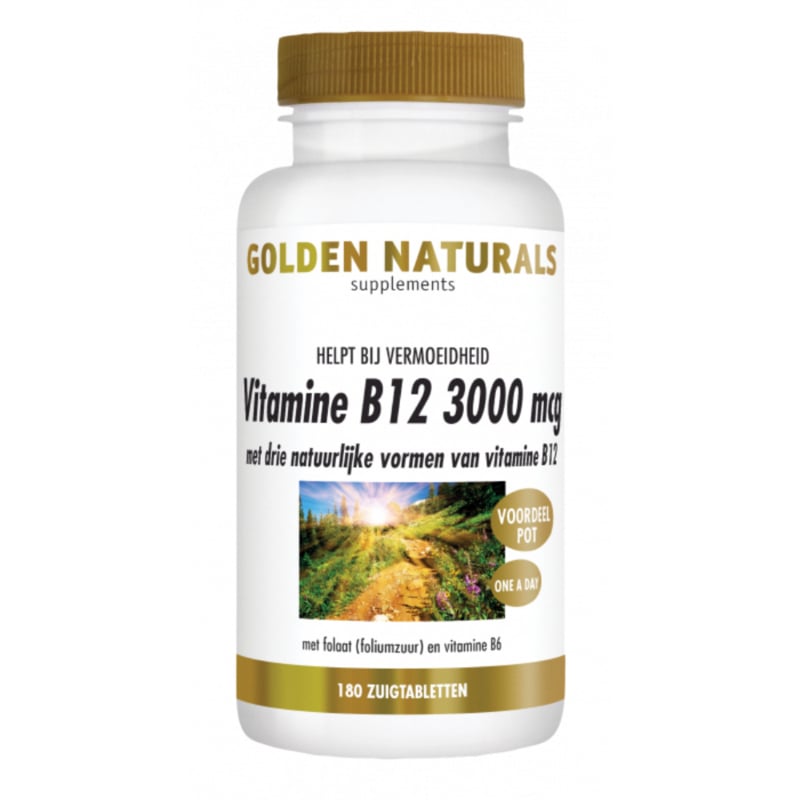 Golden Naturals  Vitamine B12 3000 mcg (60 zuigtabl.)
[mwwsrc:30de6266245cd357b838621286ed46ec7a805433.jpg]
