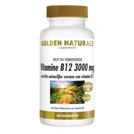 Golden Naturals  Vitamine B12 3000 mcg (60 zuigtabl.)
[mwwsrc:30de6266245cd357b838621286ed46ec7a805433.jpg]
