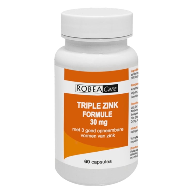 RobeaCare Triple Zink Formule 30 mg (2x 60 vegan. caps.)
[mwwsrc:32d93db10ef4ae9effcfea63caf90dbb77ba13ef.jpg]