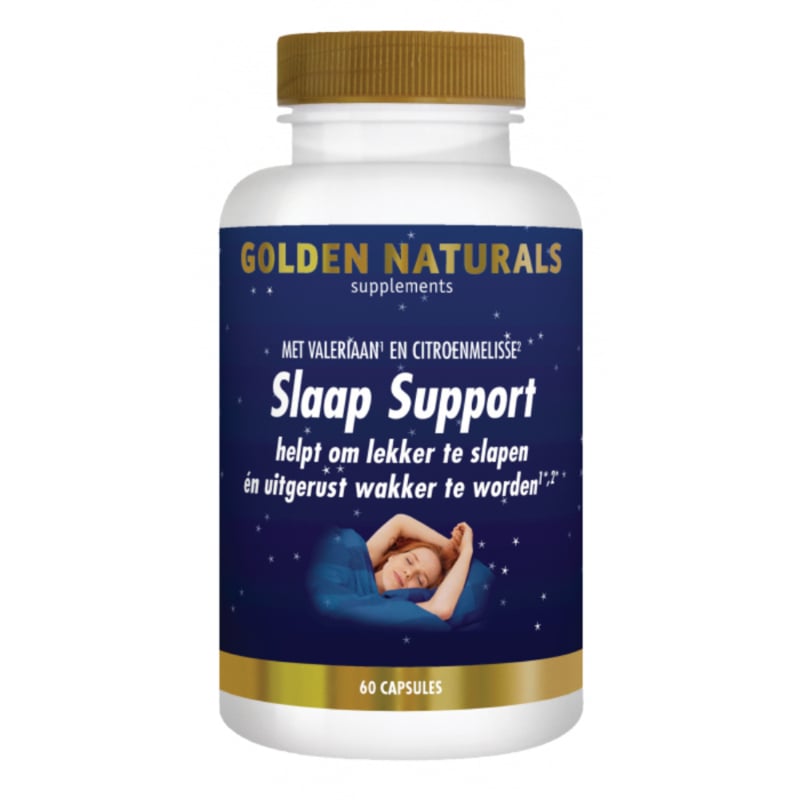 Golden Naturals  Slaap Support (60-180 vega. caps.)
[mwwsrc:336882a8ac2843e88acbd1a75cea952c21b47c2e.jpg]