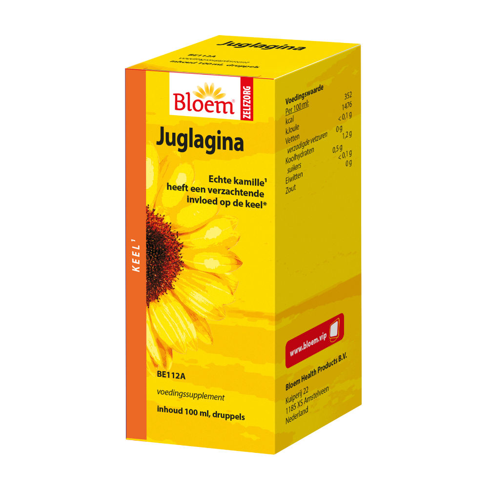 Bloem Natuurproducten  Juglagina kruidentinctuur (100 ml.)
[mwwsrc:395371f58dded766a35fcc4020abcd3347bdb552.png]