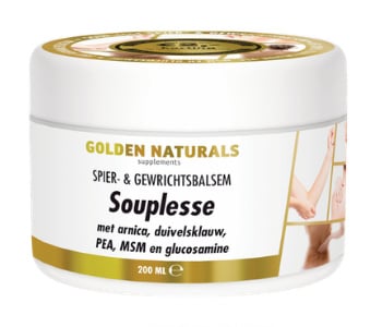 Golden Naturals Souplesse Spier- & Gewrichtsbalsem (200 ml)
[mwwsrc:3e16f89f8a5cf9506cd7202df614368bb5d1af92.jpg]