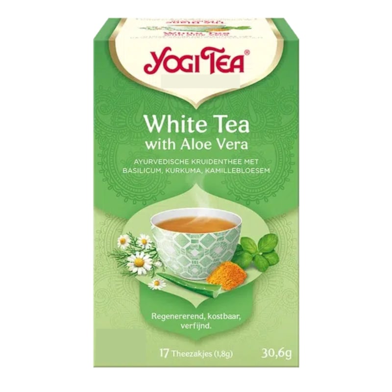 Yogi Tea White Tea with Aloe Vera (17 theezakjes)
[mwwsrc:41429839923e469e2e6554f06f7a0c72a1007cea.jpg]