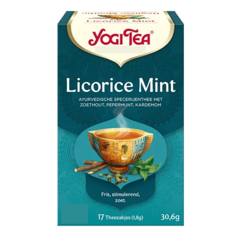 Yogi Tea Licorice Mint (17 theezakjes)
[mwwsrc:4795bdd86464bcccc19637cf14234a68355ab464.jpg]