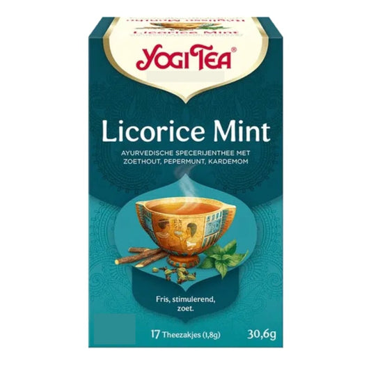Yogi Tea Licorice Mint (17 theezakjes)
[mwwsrc:4795bdd86464bcccc19637cf14234a68355ab464.jpg]