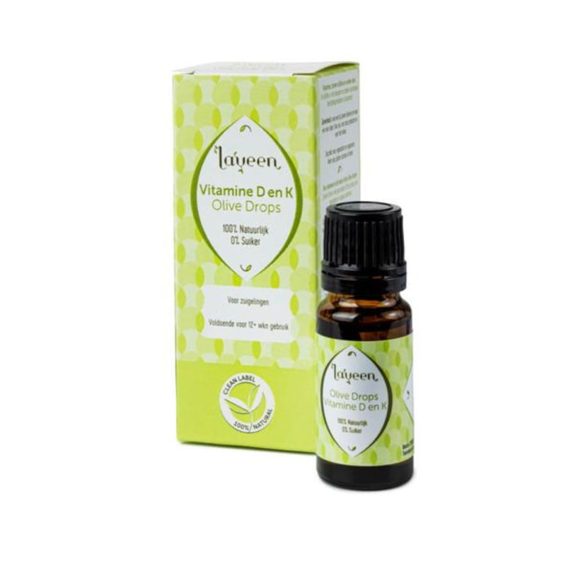 Laveen Olive drops vitamine D en K - Voor zuigelingen (10 ml.)
[mwwsrc:529982bbc6d7f49366c6eb2b75119cd894ece1ed.jpg]