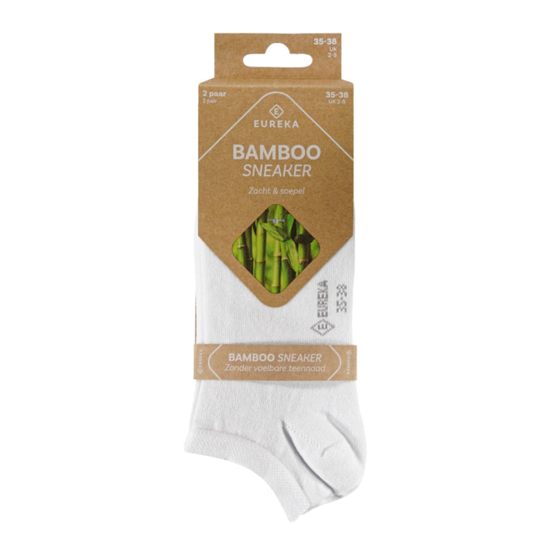 Eureka Bamboo Sneaker Sokken White 2 pak
[mwwsrc:53792207620d718855818252f46f7c16a593d249.jpg]