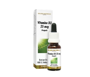 Golden Naturals  Vitamine D3 25 mcg druppels (20 ml)
[mwwsrc:566b28428e6a662c66f894d173eb9fcb9d8fa914.jpg]