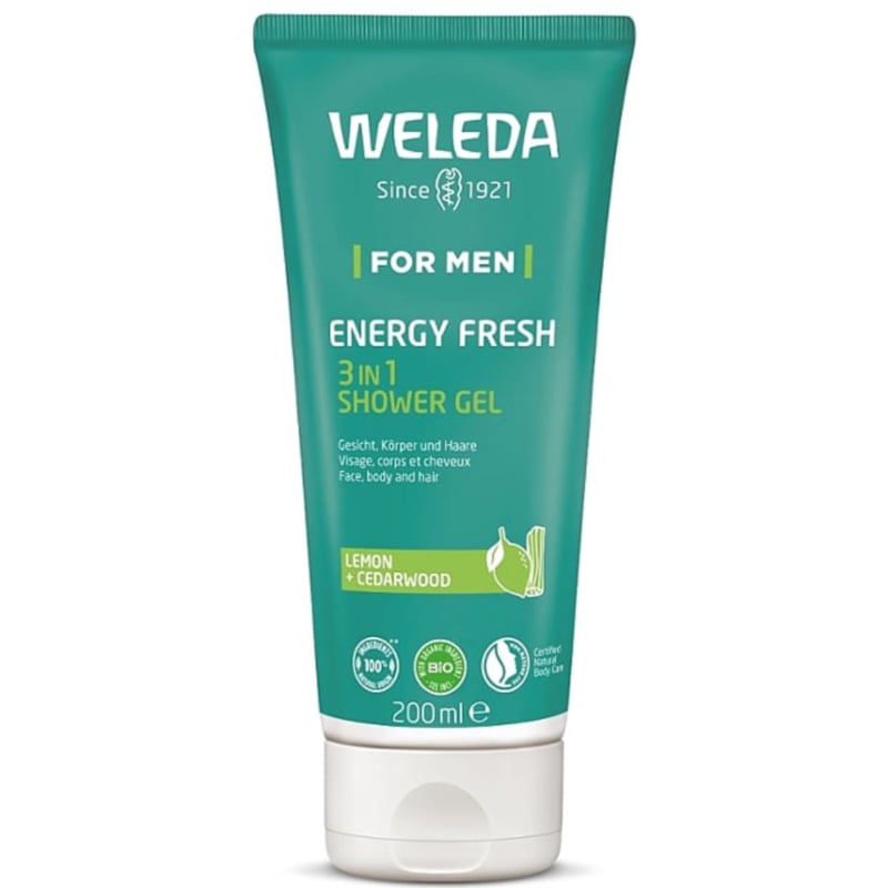 Weleda Men energy fresh douchegel 3 in 1 (200 ml.)
[mwwsrc:5cfc6168debc9d90db98936416c67e088a7e34ae.jpg]