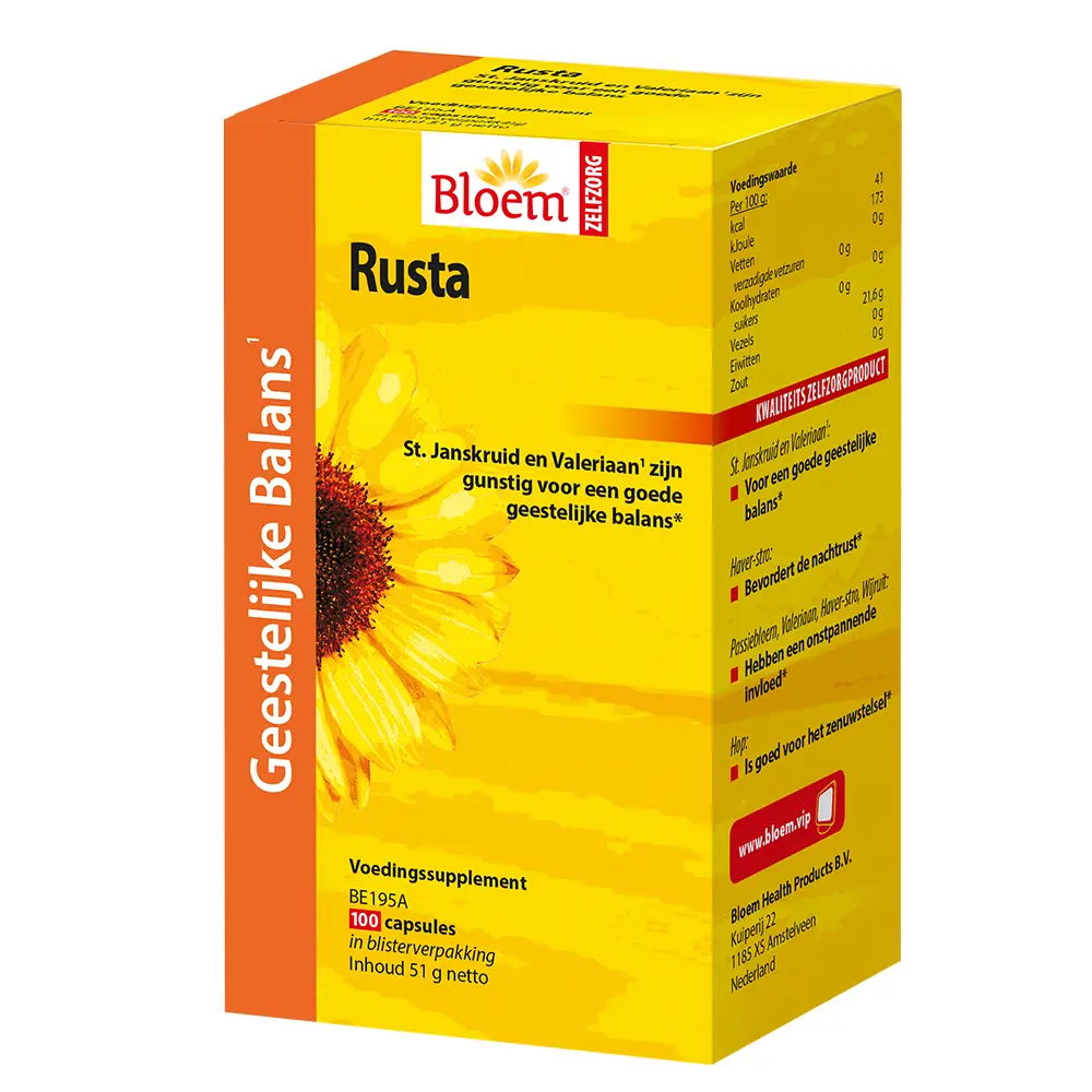 Bloem Natuurproducten Rusta (100 vega. caps.)
[mwwsrc:5f820b146d7982464d5ff4a96986cdebe20c73af.png]
