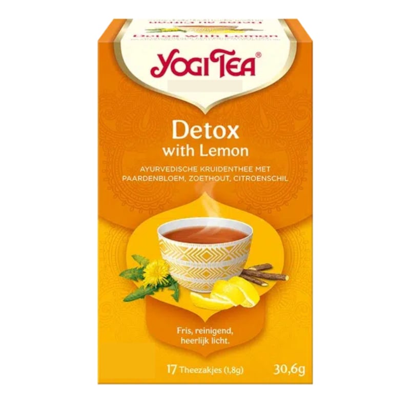 Yogi Tea Detox with Lemon (17 theezakjes)
[mwwsrc:6007e2bbb215ac82c82bf3bed5bbf93edfe0e248.jpg]