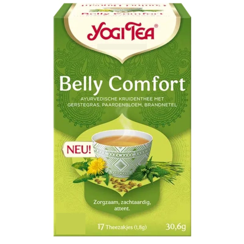 Yogi Tea Belly Comfort (17 theezakjes)
[mwwsrc:68fda54d3a53a6094a0a8dbffc4cde66011e4516.jpg]