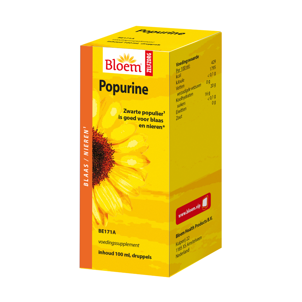 Bloem Natuurproducten  Popurine kruidentinctuur (100 ml.)
[mwwsrc:6d0de60e96a85e9b3266e1d3e68301a07ee045fe.png]
