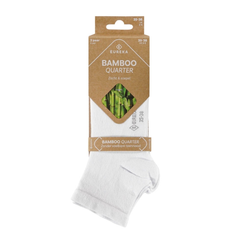 Eureka Bamboo Quarter White sokken 2 pak
[mwwsrc:6dd978faaaed12975b188a817251f5b77de995c2.jpg]