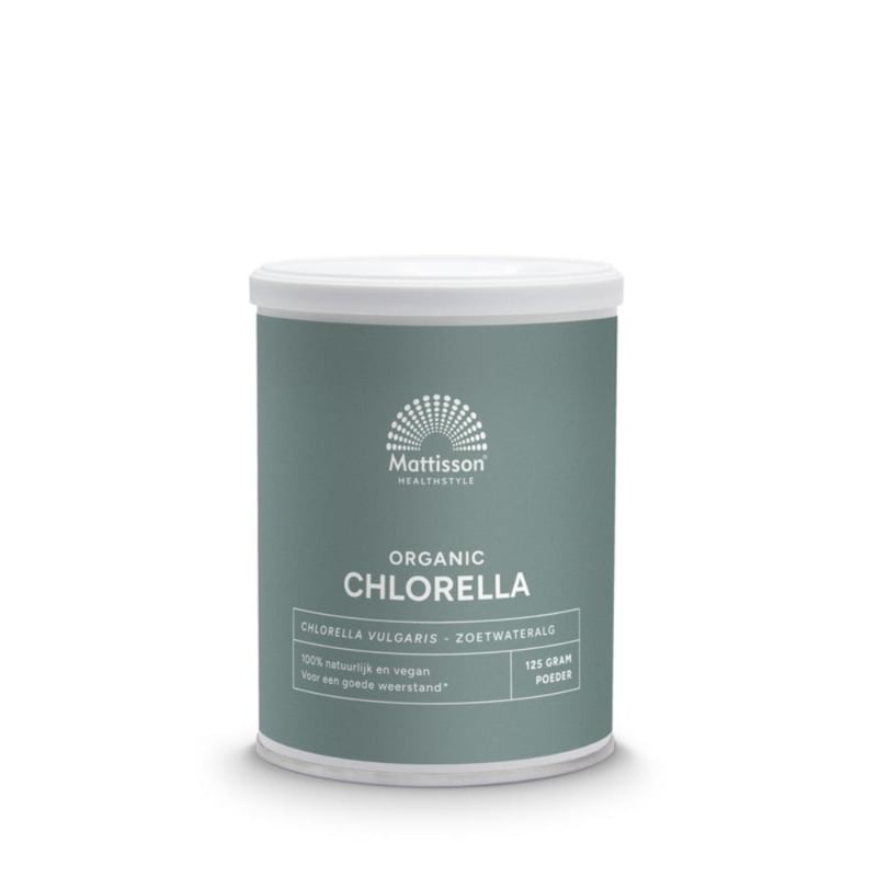 Mattisson Chlorella Poeder  (125 gram)
[mwwsrc:6e2be6957b625bc876fc968fa4a161184883a484.jpg]