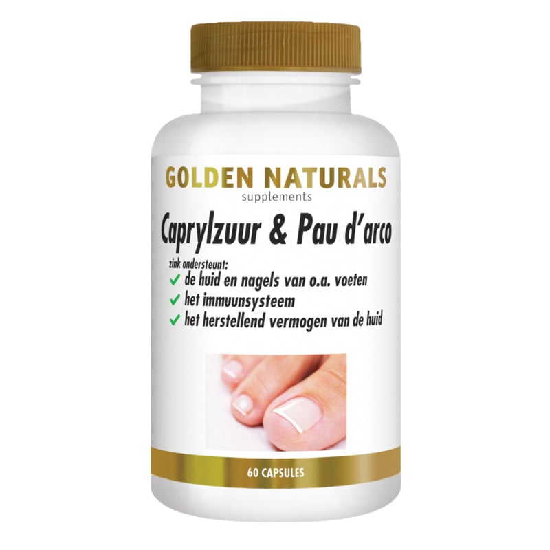 Golden Naturals Caprylzuur & Pau d'arco Formule met Probiotica (60 - 180 vega. caps)
[mwwsrc:7063cd660200b18d8b6a7538227ebec7f383be4e.jpg]