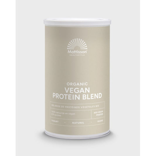 Mattisson Vegan Protein Blend Poeder  67% (400 gr.)
[mwwsrc:74d5c0a7cc35615f10f9d246e9cf357bb129c699.jpg]