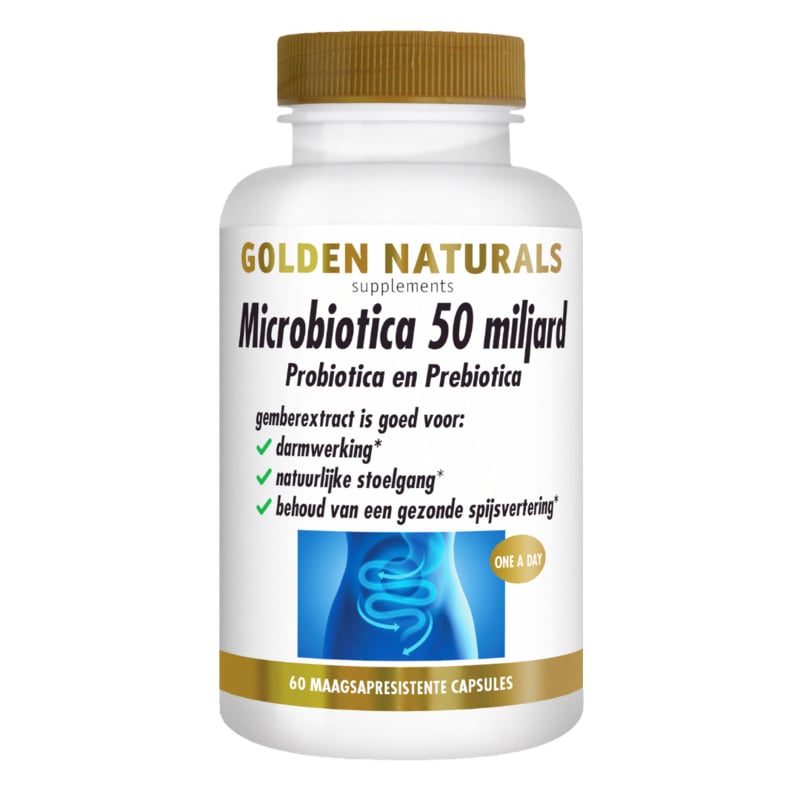 Golden Naturals Microbiotica 50 miljard (14 - 30 - 60 maagsapresistente caps.)
[mwwsrc:7642a70aeb2e18ba7e0bf1afa025f5604acf4022.jpg]