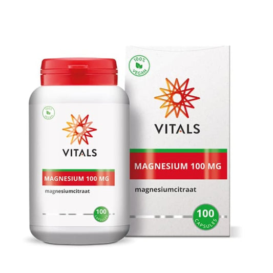Vitals Magnesium citraat 100 mg (100 vega. caps)
[mwwsrc:7657d2b963c1346ae7777a4bab77aa7a7a1b1ee9.jpg]