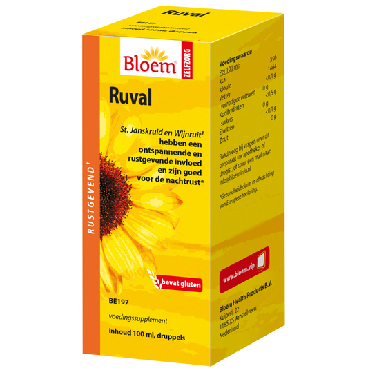 Bloem Natuurproducten Ruval kruidentinctuur (100 ml.)
[mwwsrc:777a154497b02c487e98dc604d19826dd6339859.png]