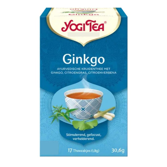 Yogi Tea Ginkgo (17 theezakjes)
[mwwsrc:7b08bcf407619a9d6d60417c42504acd21571786.jpg]