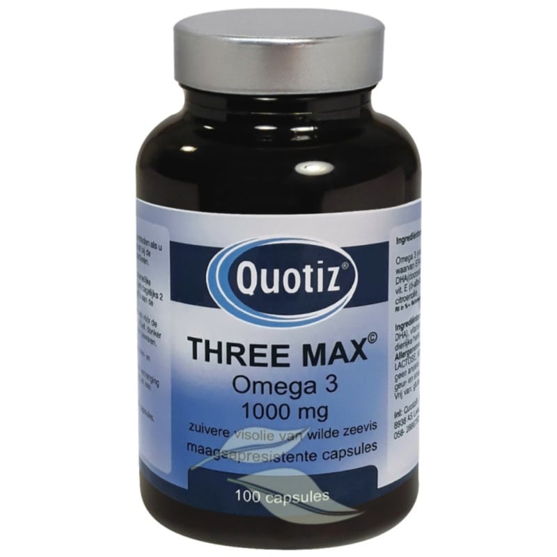Quotiz Three Max Omega 3 (2x100 caps)
[mwwsrc:7b72ca34811019ef1f66e347bd8dfe73f5033030.jpg]