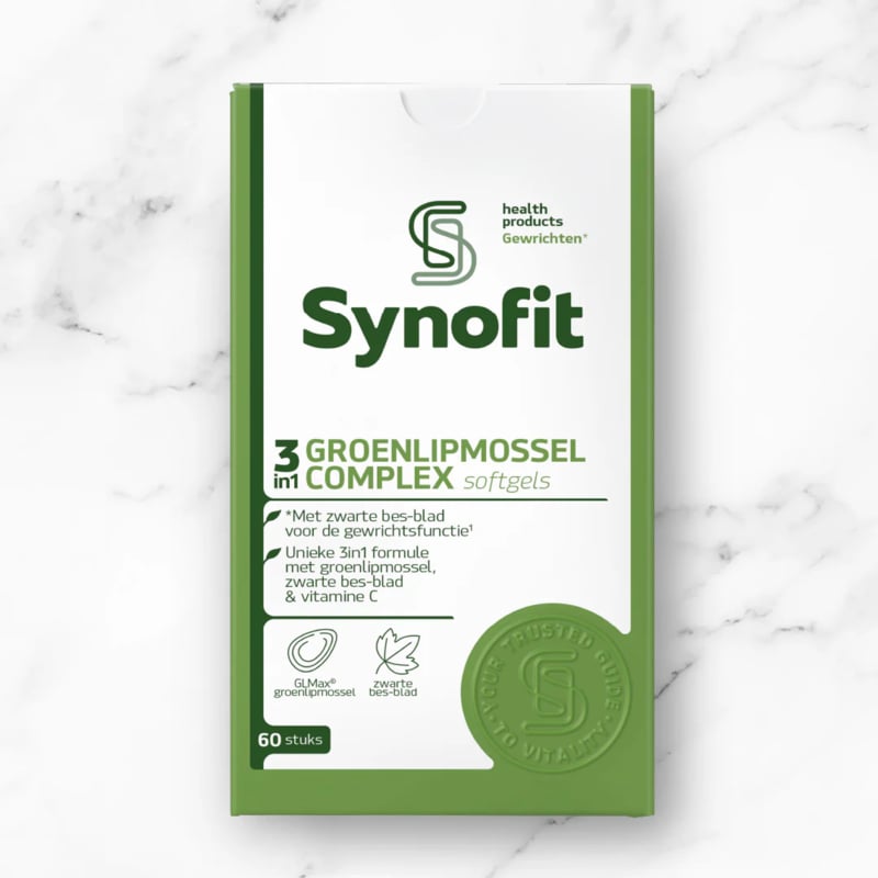 Synofit GLMax 3-in-1 groenlipmossel (60 caps.)
[mwwsrc:7de3b3d88ad00a34c7764c3e2d5a4b0dd76ba789.jpg]
