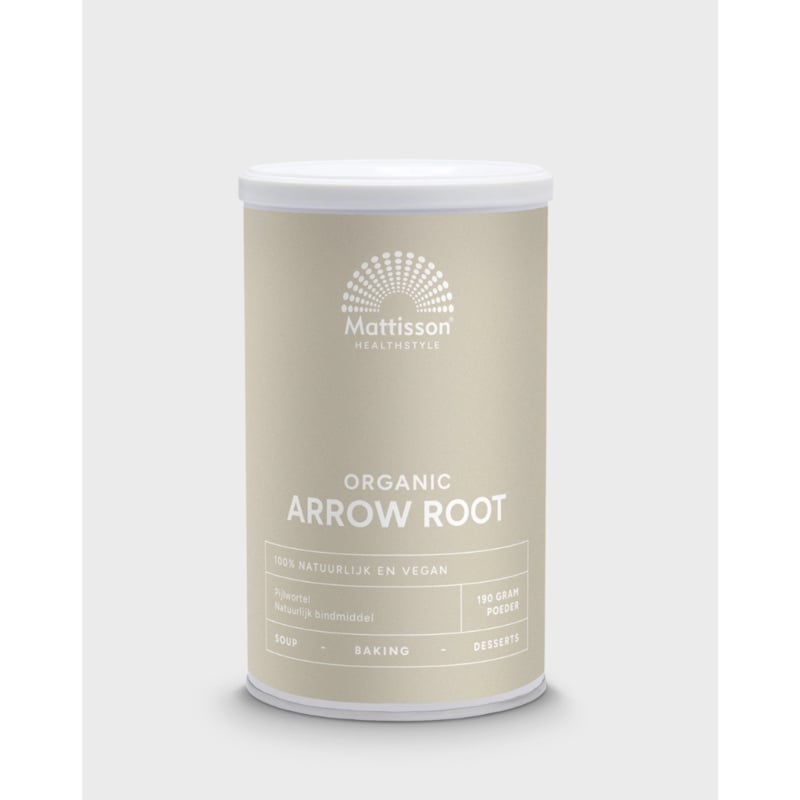 Mattisson Pijlstaartwortel Poeder – Arrow Root (190 gram)
[mwwsrc:81580b7749d67f1c4b0353788096b8e792180e8d.jpg]