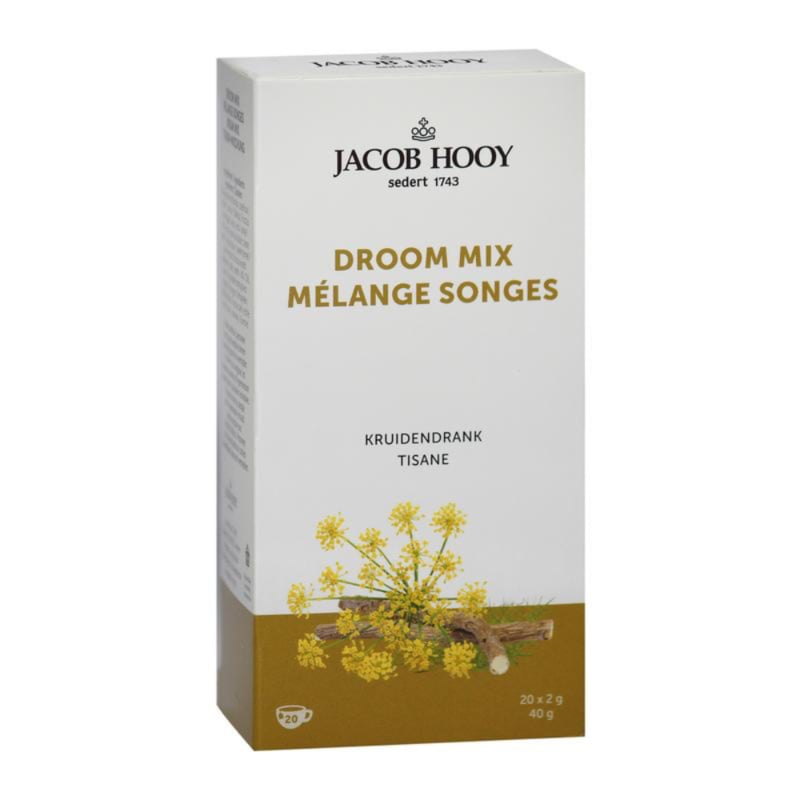 Jacob Hooy Droommix (2x 20 theezakjes)
[mwwsrc:90cbb008bffbc11779f4f90c6c32806caa9bce93.jpg]