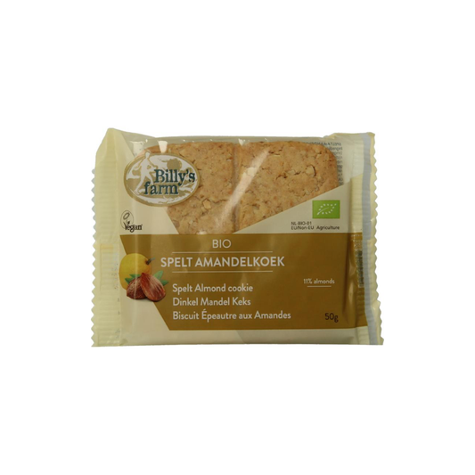 Billy's Farm Spelt amandelkoek (50 gram)